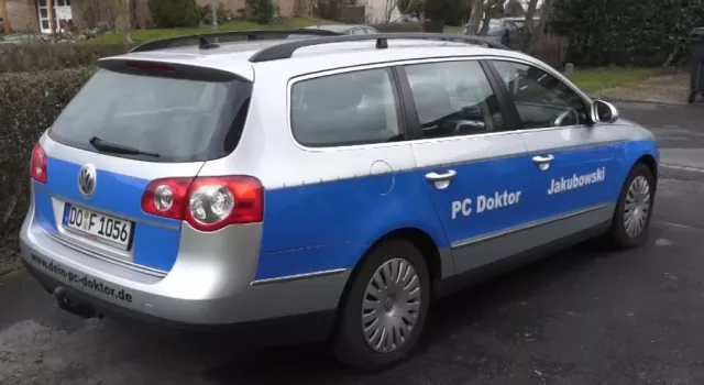 Bild: Außergewöhnliche Werbeidee für PC Doktor Service