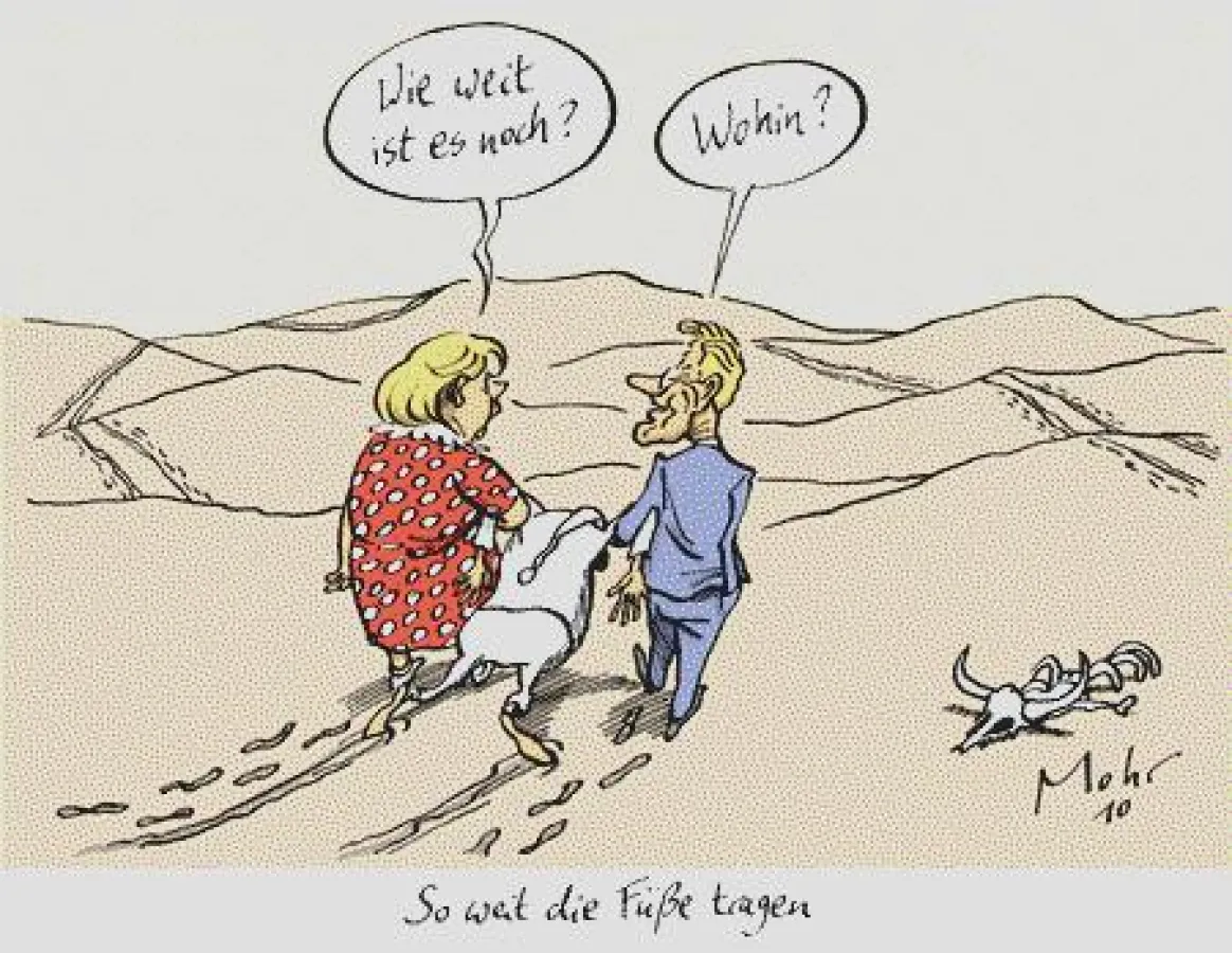 Karikatur von Burkhard Mohr - Nachdruck nur mit Genehmigung