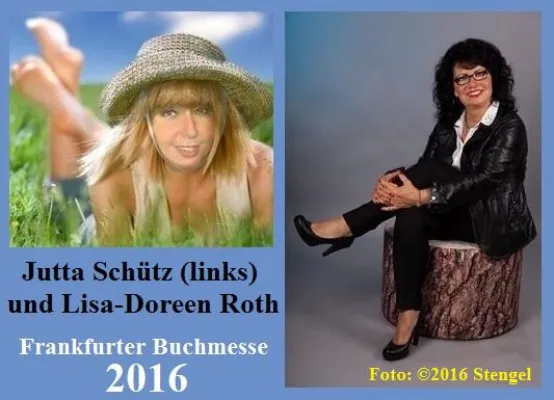 Bild: Jutta Schütz und Lisa-Doreen Roth auf der Frankfurter Buchmesse 2016