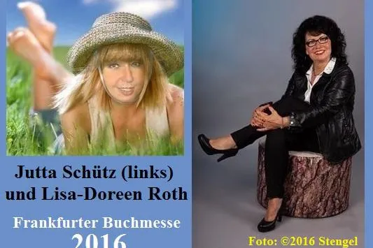 Bild: Jutta Schütz und Lisa-Doreen Roth auf der Frankfurter Buchmesse 2016