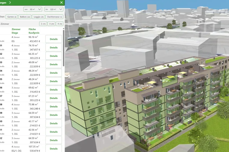 Bild: Immobilien erleben statt nur ansehen: Der 3D Immonavigator revolutioniert die Präsentation von Bauprojekten