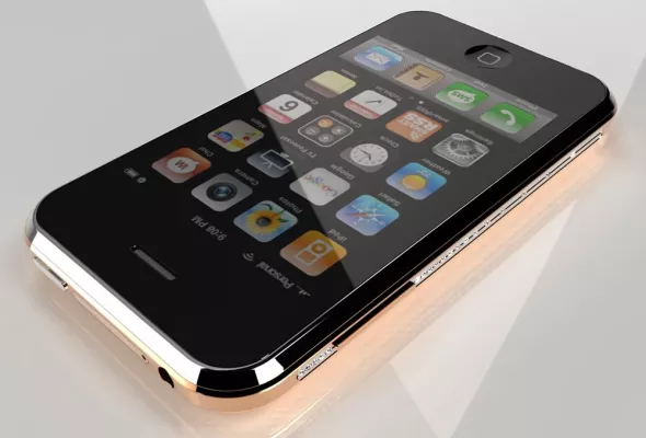 Bild: Designer-iPhone in Platin und Saphirglas veredelt - und dünner als das Original