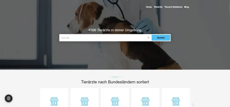 Die neue Plattform für schnelle Tierarztsuche und Gesundheitsinformationen für Haustiere Bild: Die neue Plattform für schnelle Tierarztsuche und Gesundheitsinformationen für Haustiere