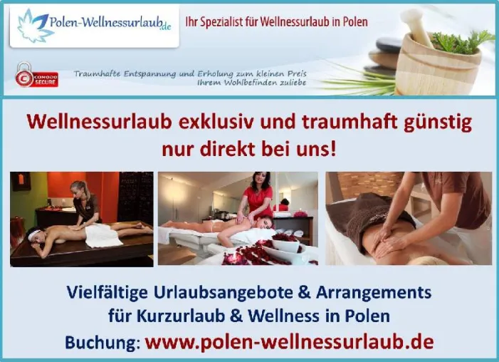 Bild: 3. Oktober und Brückentage zur Erholung nutzen: Günstige Wellnessangebote bei Polen-Wellnessurlaub.de