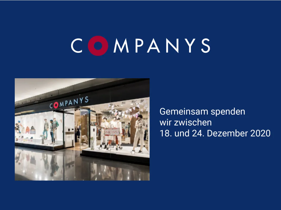 Companys Spendenaktion im Dezember 2020