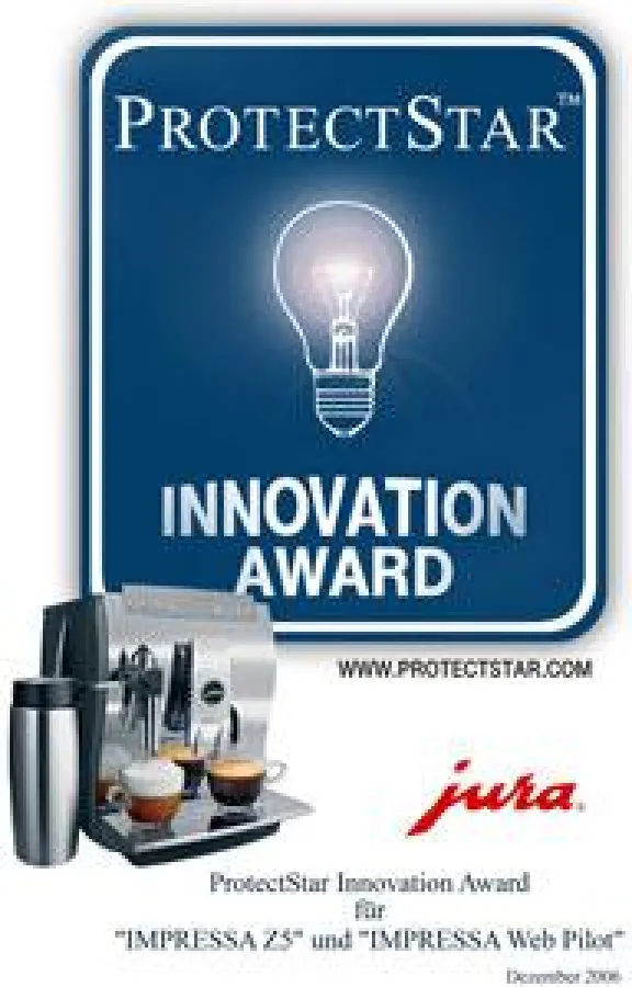 ProtectStar Innovation AWARD für JURA IMPRESSA Z5
