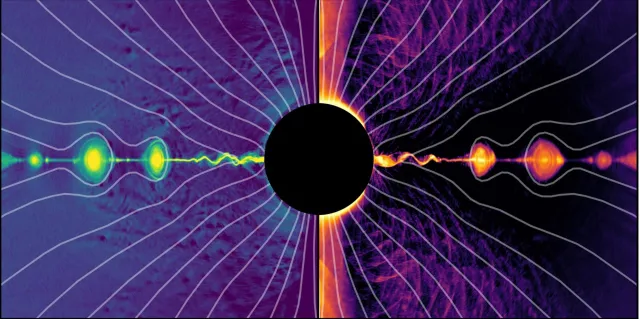 Bild: Wie Schwarze Löcher mächtige relativistische Jets erzeugen
