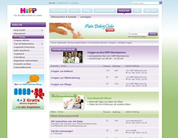 Bild: HiPP startet umfassendes Online-Forum