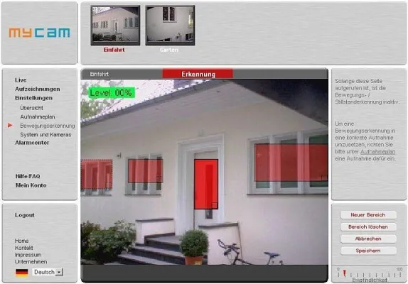 Bild: Videoüberwachung mit Webcam - Von überall mit Handy und Internet-PC auf Bilder zugreifen