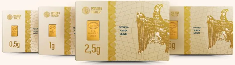 Bild: Info-Portal zur ersten bundesdeutschen Regionalwährung mit 100 Prozent Golddeckung „Preußenthaler“ ist online
