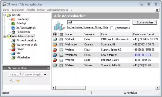 Bild: CTI und Unified Messaging für Windows Vista - Service Release 3 für XPhone – Lösungen von C4B verfügbar