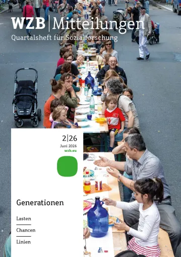 Bild: Generationen: Das Juni-Heft der WZB-Mitteilungen