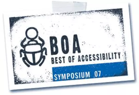 Bild: BOA-Symposium Barrierefreies Webdesign am 05.10.2007 in Düsseldorf