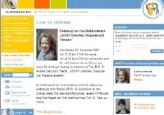Bild: „ADHS? Ursachen, Diagnose und Therapie“ - Live im Internet – Webkonferenz