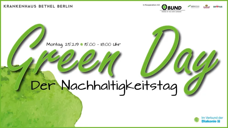 Green Day Der Nachhaltigkeitstag - Diakonische Klinik engagiert sich für die Gesellschaft von morgen Bild: Green Day Der Nachhaltigkeitstag - Diakonische Klinik engagiert sich für die Gesellschaft von morgen