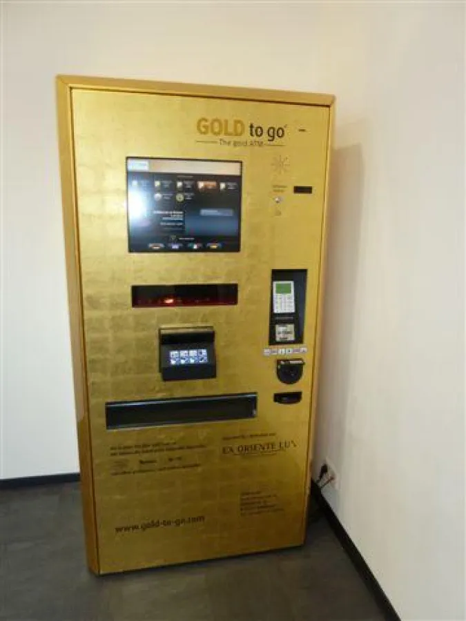 Das Novum in den Bankshops sind die Gold-Automaten