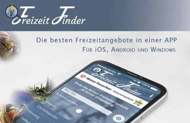 Bild: Freizeit Finder: Neu entwickelte App wird zur Plattform für Unternehmen aus verschiedenen Freizeitbranchen