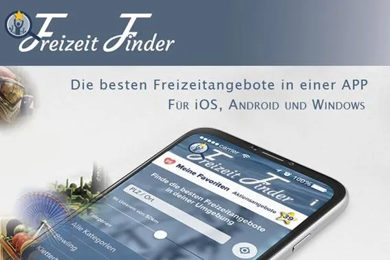 Freizeit Finder: Neu entwickelte App wird zur Plattform für Unternehmen aus verschiedenen Freizeitbranchen Bild: Freizeit Finder: Neu entwickelte App wird zur Plattform für Unternehmen aus verschiedenen Freizeitbranchen