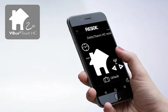 Bild: Die Heizsaison hat begonnen – entdecken Sie die VBus®Touch HC App von RESOL