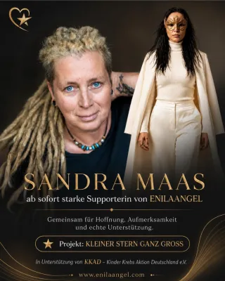 Bild: Sandra Maas (Bibi und Tina) unterstützt das Herzensprojekt „Kleiner Stern ganz groß“ von Enilaangel