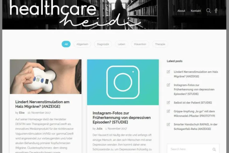 Der neue Blog über ungewöhnliches und unorthodoxes Engagement für unsere Gesundheit – HealthcareHeidi.de Bild: Der neue Blog über ungewöhnliches und unorthodoxes Engagement für unsere Gesundheit – HealthcareHeidi.de