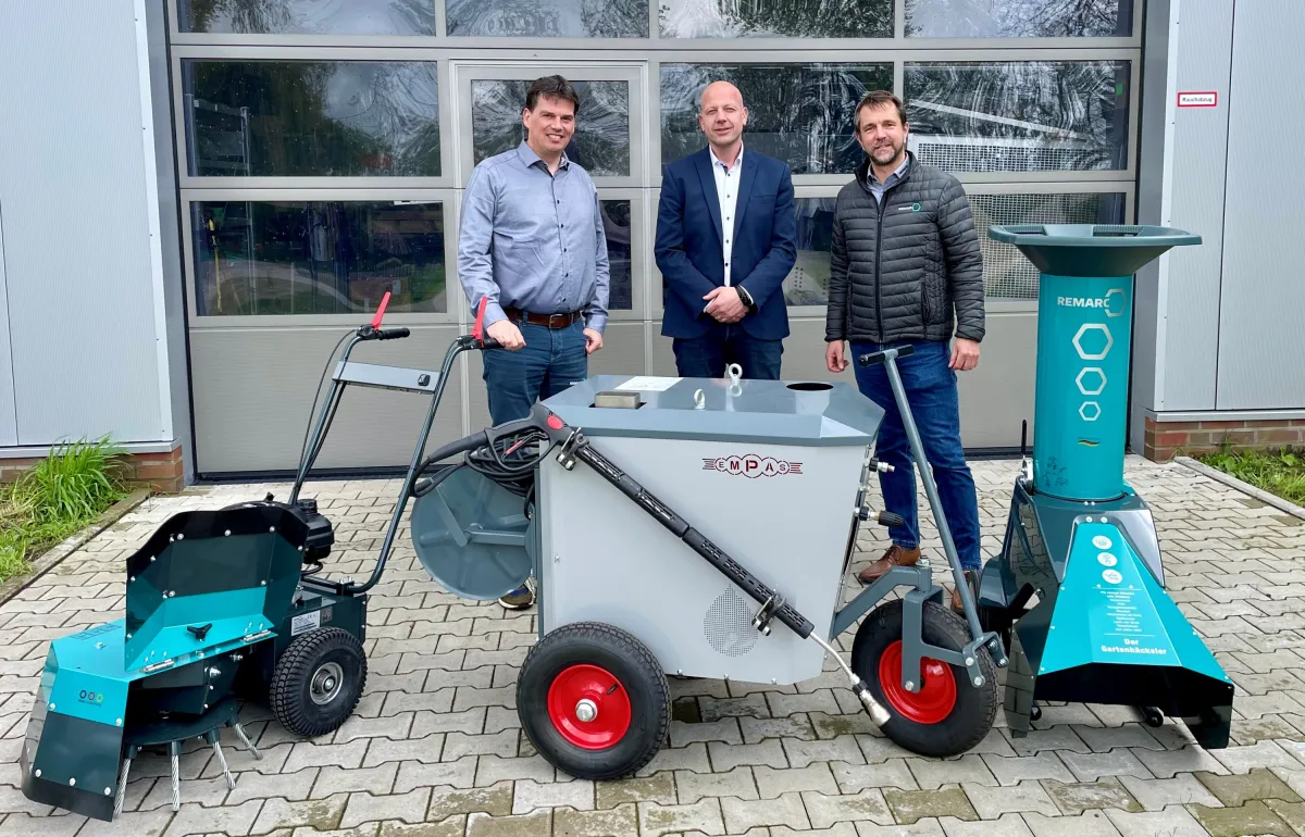 Von links nach rechts: Andreas Bruns (REMARC), Carel Doornenbal (EMPAS), Jörg Kollecker (REMARC) (© Remarc GmbH)