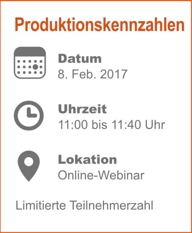 Rahmendaten KPI-Webinar