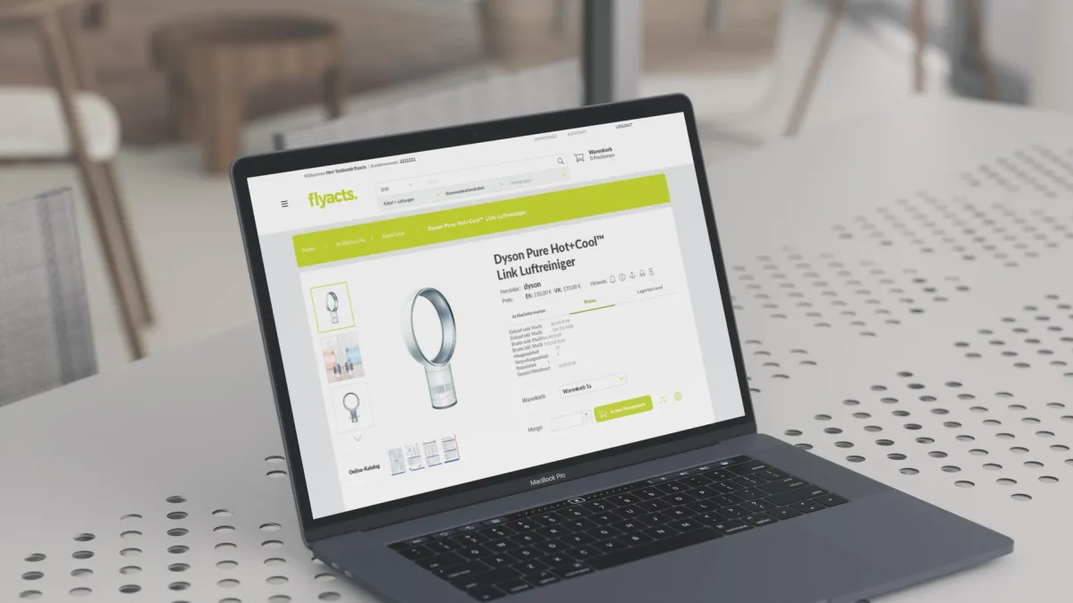 B2B-Shop mit modernem Einkauferlebnis