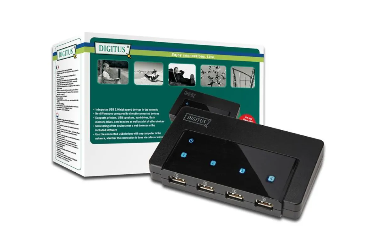 Netzwerk USB Hub DN-13009