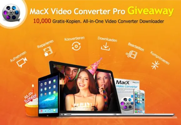 MacXDVD verschenkt 10K Gratis-Kopien des Nr.1 schnellen Video Converters zum 7 Jahre Jubiläum Bild: MacXDVD verschenkt 10K Gratis-Kopien des Nr.1 schnellen Video Converters zum 7 Jahre Jubiläum