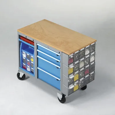 Mit der Serie FLEXA von FAMI wird der Arbeitsplatz mobil Bild: Mit der Serie FLEXA von FAMI wird der Arbeitsplatz mobil