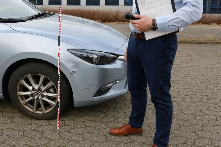 Bild: Abwicklung mit der Versicherung nach einem Kfz Schadensfall