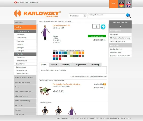 Bild: Relaunch des Karlowsky Fashion Onlineshops