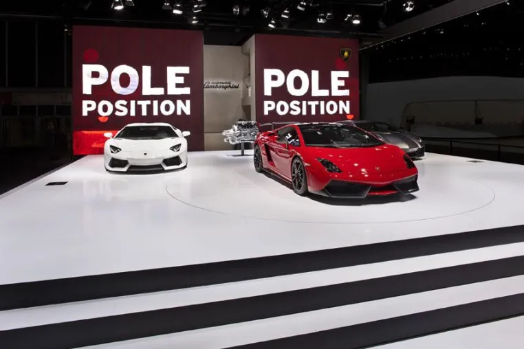Lamborghini auf der IAA 2011. Die gebaute Marke – unverwechselbar, puristisch. Bild: Lamborghini auf der IAA 2011. Die gebaute Marke – unverwechselbar, puristisch.