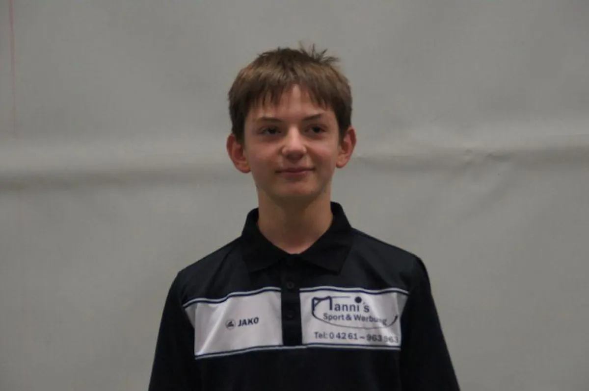 Marek Nehrke, Nachswuchssportler der Badmintonabteilung des SV Fortuna 83 Rotenburg