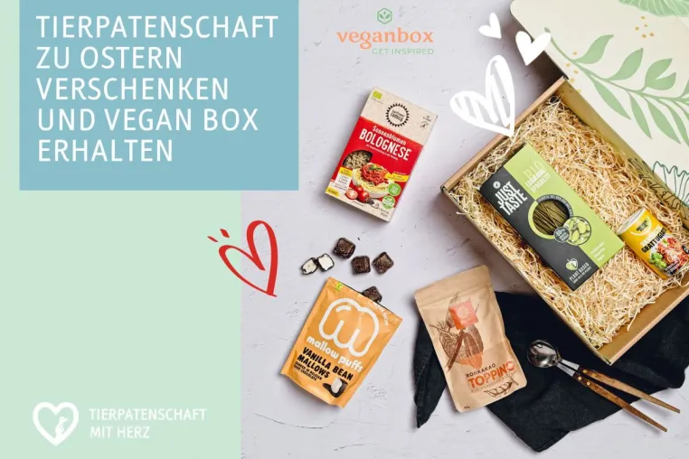 Bild: Ostergeschenk für alle, die Tiere lieben: "Tierpatenschaft mit Herz" verschenken & gratis Überraschungsbox