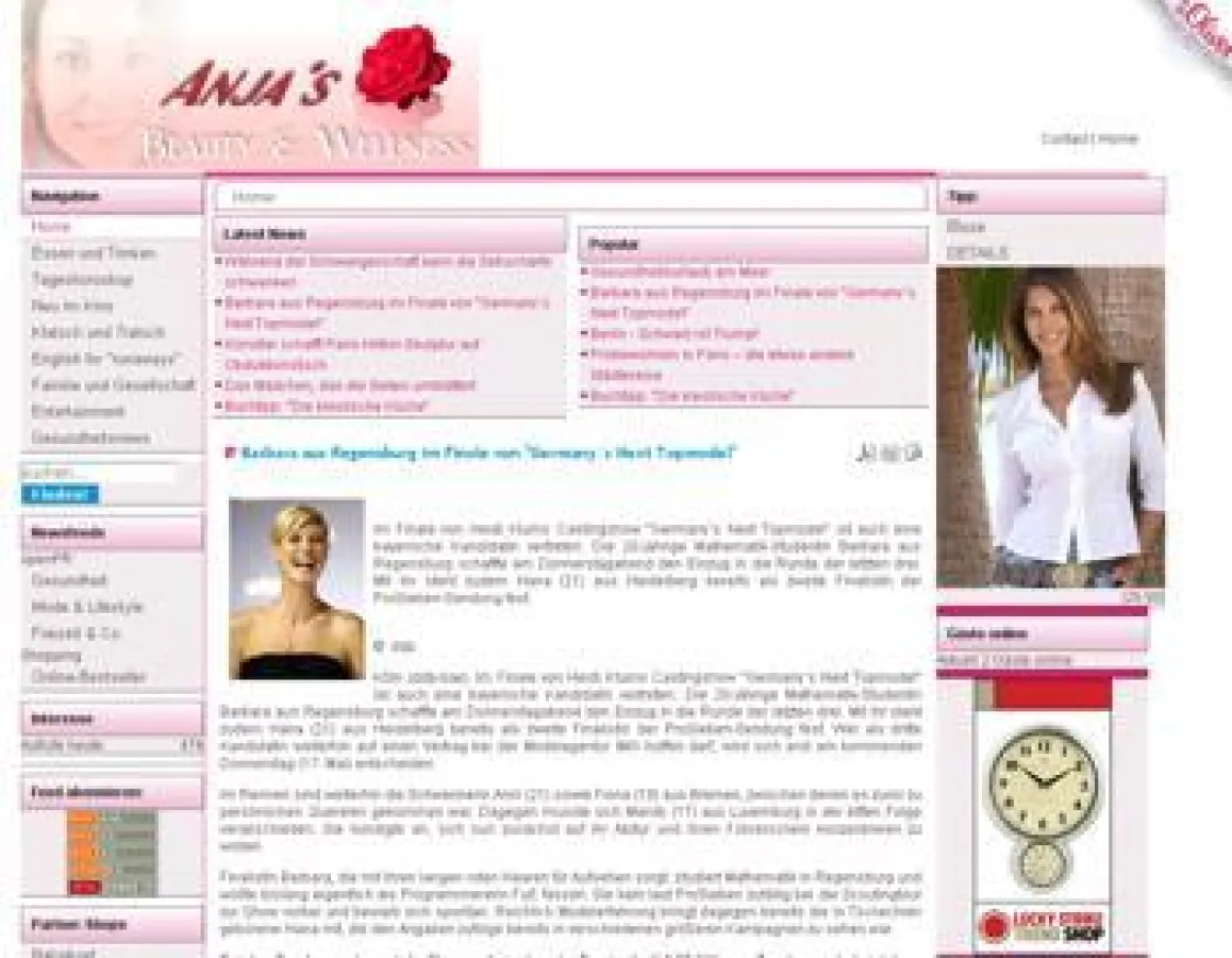 Neu im Web: Anja\'s Beauty & Wellness - New, Infos und Angebote