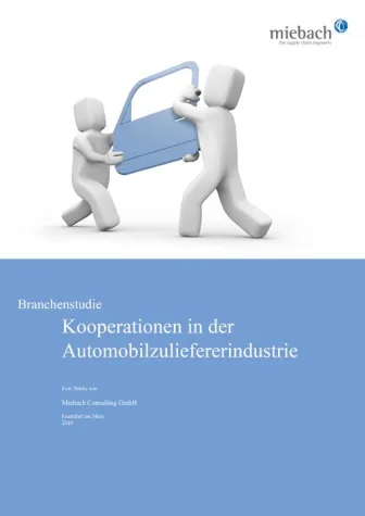 Bild: Studie: Kooperationen zwischen Automobilzulieferern sind richtungweisend