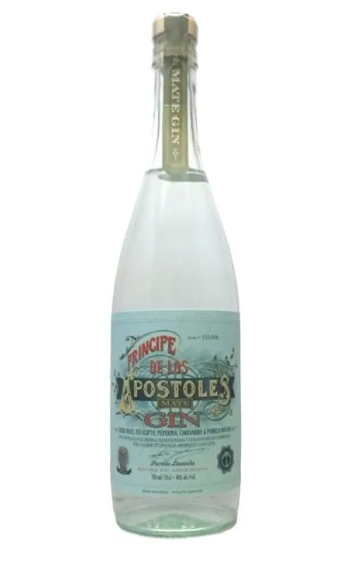 Eine Flasche Príncipe de los Apóstoles Mate Gin