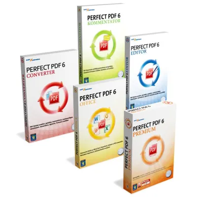 Bild: Die Perfect PDF 6-Produktfamilie – sechsmal PDF-Software für unterschiedliche Einsatzzwecke