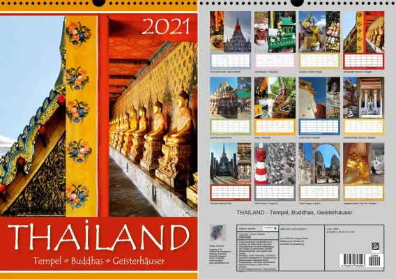 Bild: THAILAND - Tempel, Buddhas, Geisterhäuser - Kalender 2021