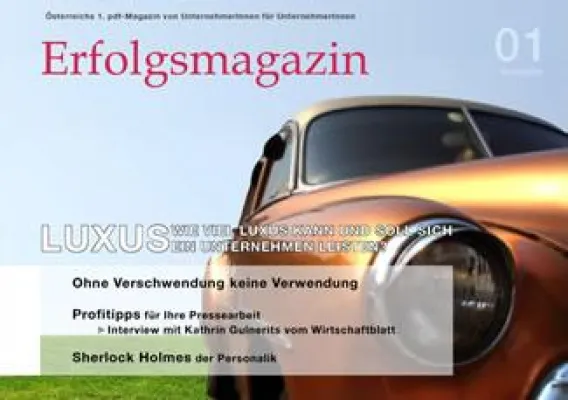 Bild: Österreichs 1. pdf-Magazin von UnternehmerInnen für UnternehmerInnen