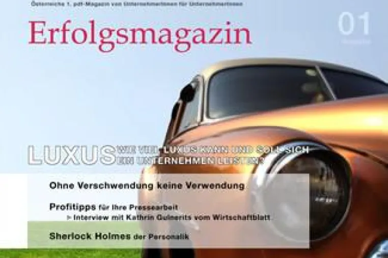 Bild: Österreichs 1. pdf-Magazin von UnternehmerInnen für UnternehmerInnen
