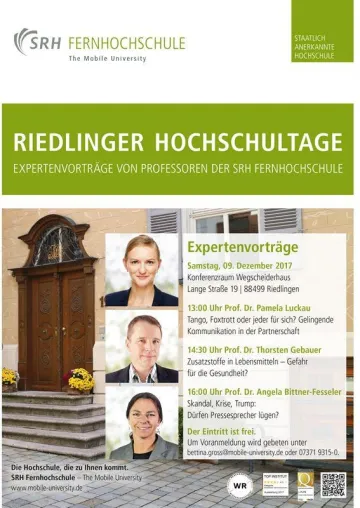 Bild: Zweiter „Riedlinger SRH Hochschultag“ samt Vorträgen, Rundgang und Weihnachtsvideos