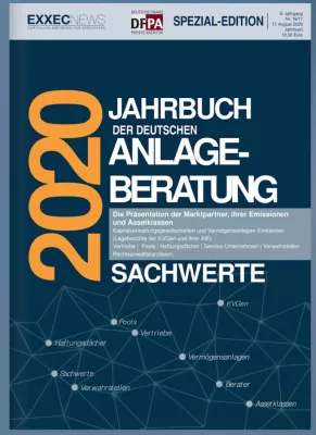 Bild: Jahrbuch der Deutschen Anlageberatung 2020 porträtiert die Sachwert- & private Vermögensanlagebranche