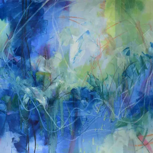 Bild: 'FARBE.LINIE.RAUM ZWEI' - Neue Arbeiten von Prof. Dr. Henning Haupt, 4.7. bis 5.9.15,  'galerie 11', Itzehoe