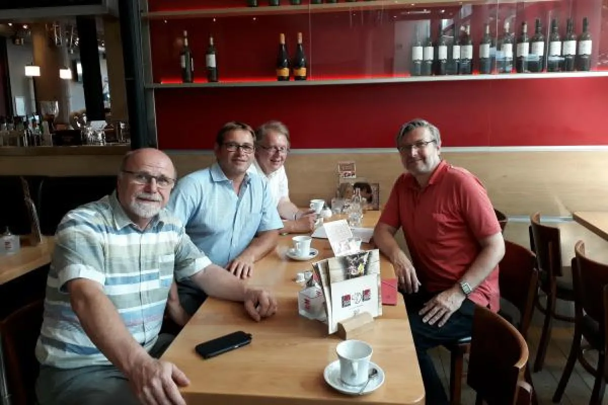 v.l.n.r. Hennes Göers, Thorsten Becker, Harald Freter (BdB), Dirk Heidenblut (SPD) (c) BdB