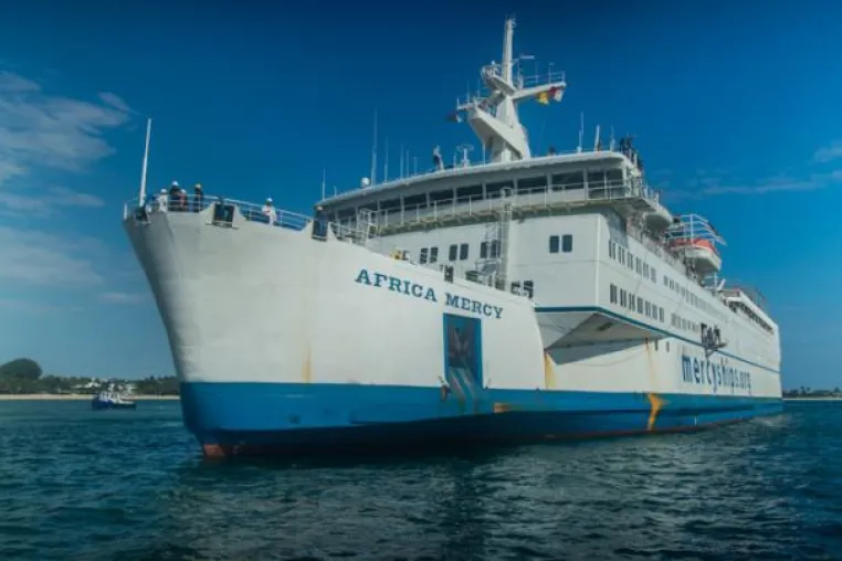 Bild: Größtes privates Hospitalschiffes der Welt, Africa Mercy, erreicht Madagaskar