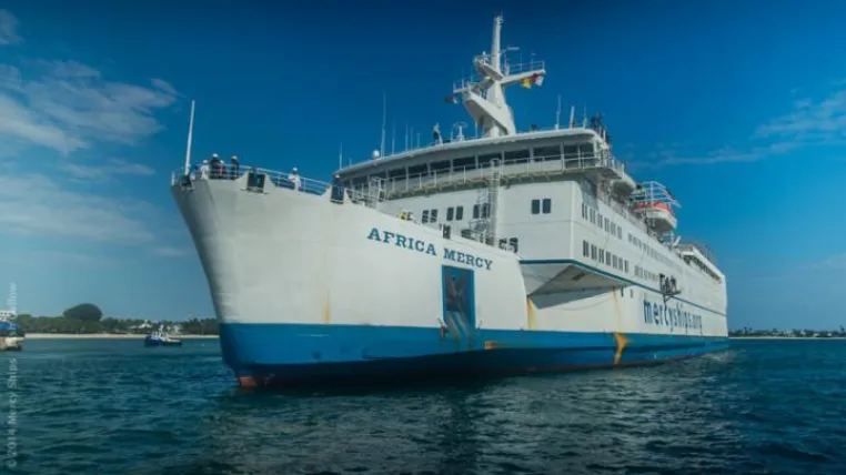 Bild: Größtes privates Hospitalschiffes der Welt, Africa Mercy, erreicht Madagaskar