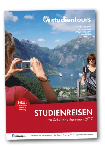alpetour Marke „studientours“ als TESTSIEGER gekürt. Bild: alpetour Marke „studientours“ als TESTSIEGER gekürt.